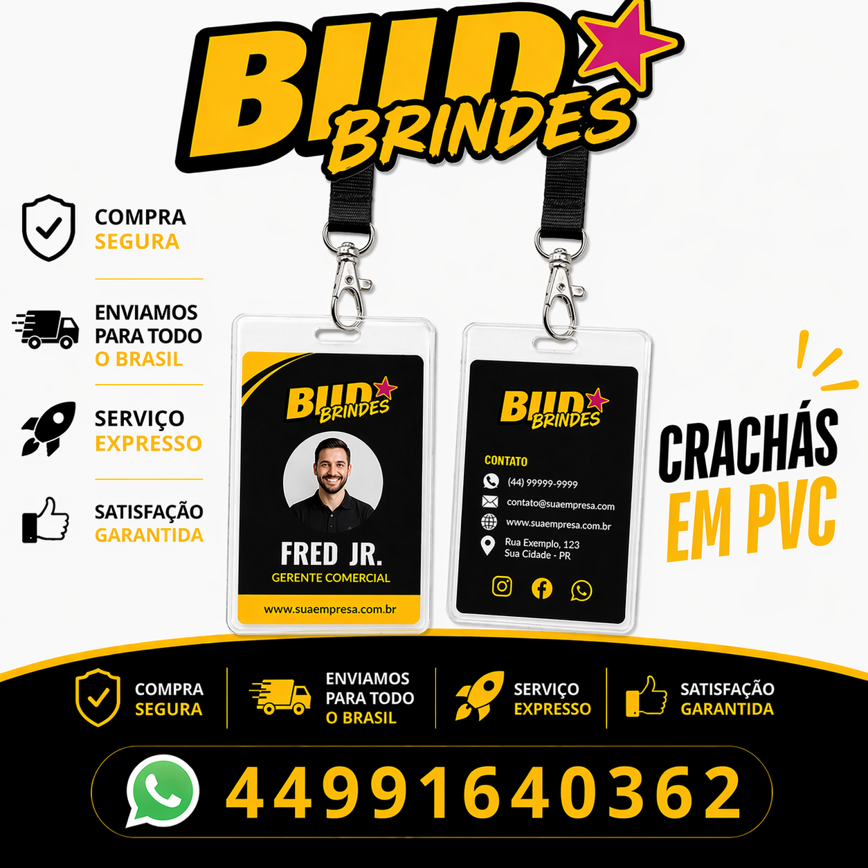 CRACHÁS EM PVC