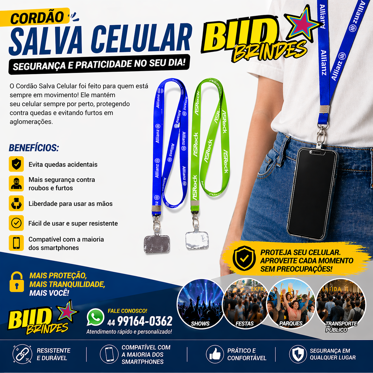 CORDÃO SALVA CELULAR