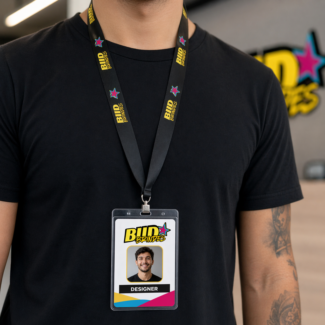 cordão para crachá