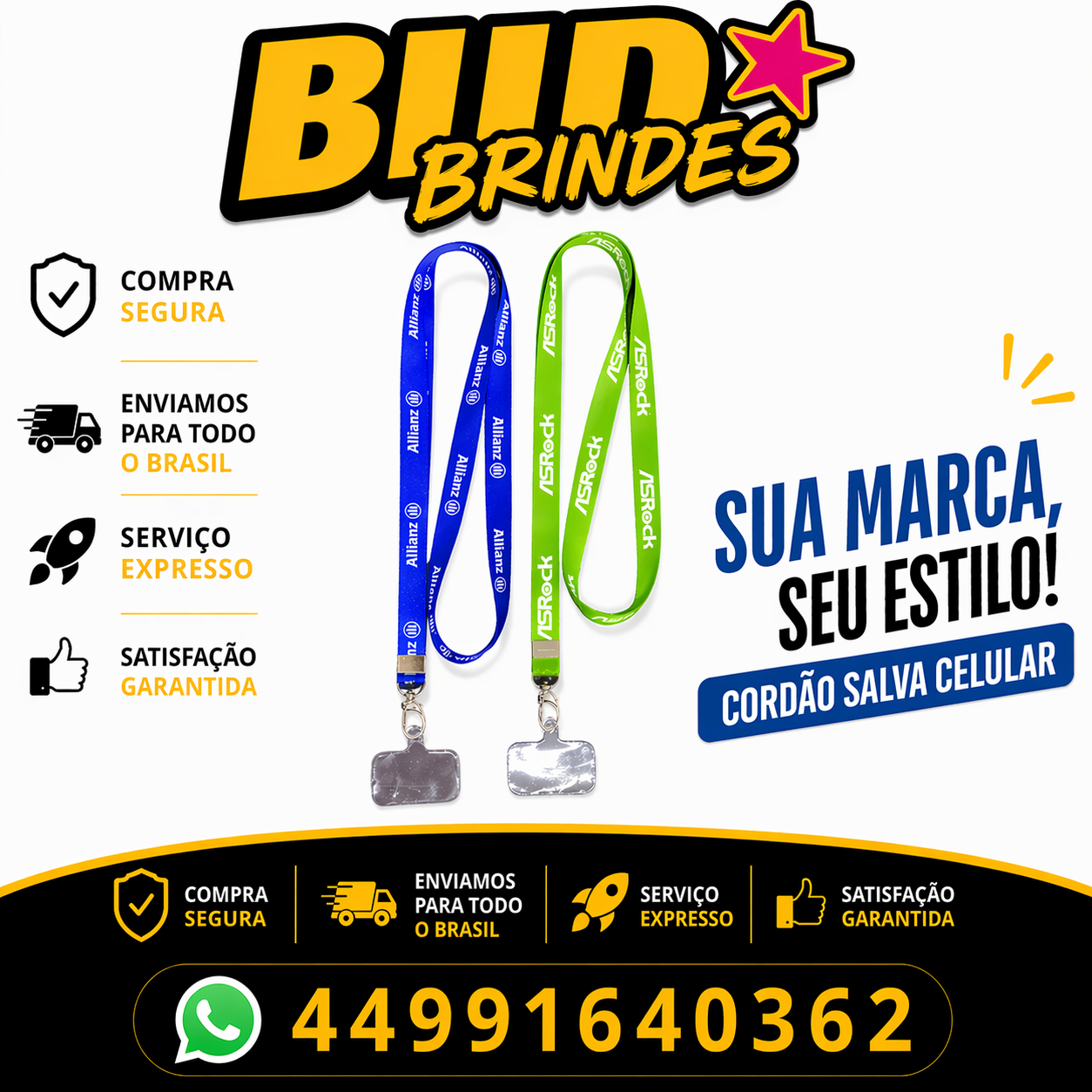 cordão salva celular