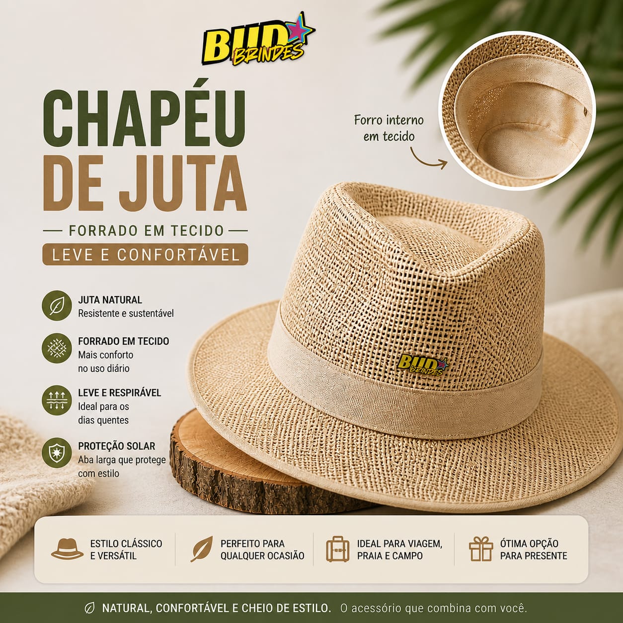 Chapéu Juta Personalizado