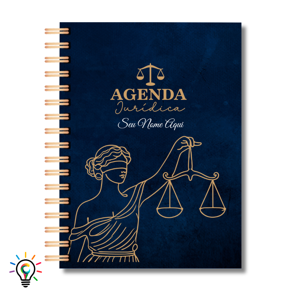 Agenda Jurídica 2027 Personalizada - Coleção Deusa da Justiça