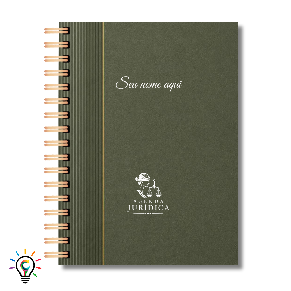 Agenda Jurídica 2027 Personalizada - Coleção Linho