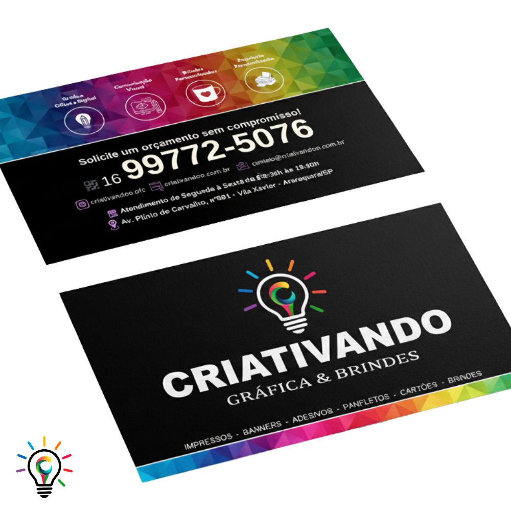 Cartão de Visita - 4x4 - UV Localizado