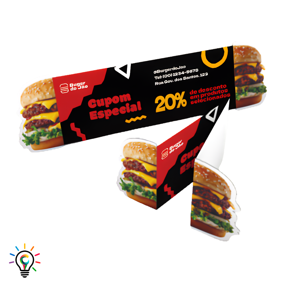 Cartão Retrovisor - 4x0 - Hamburguer