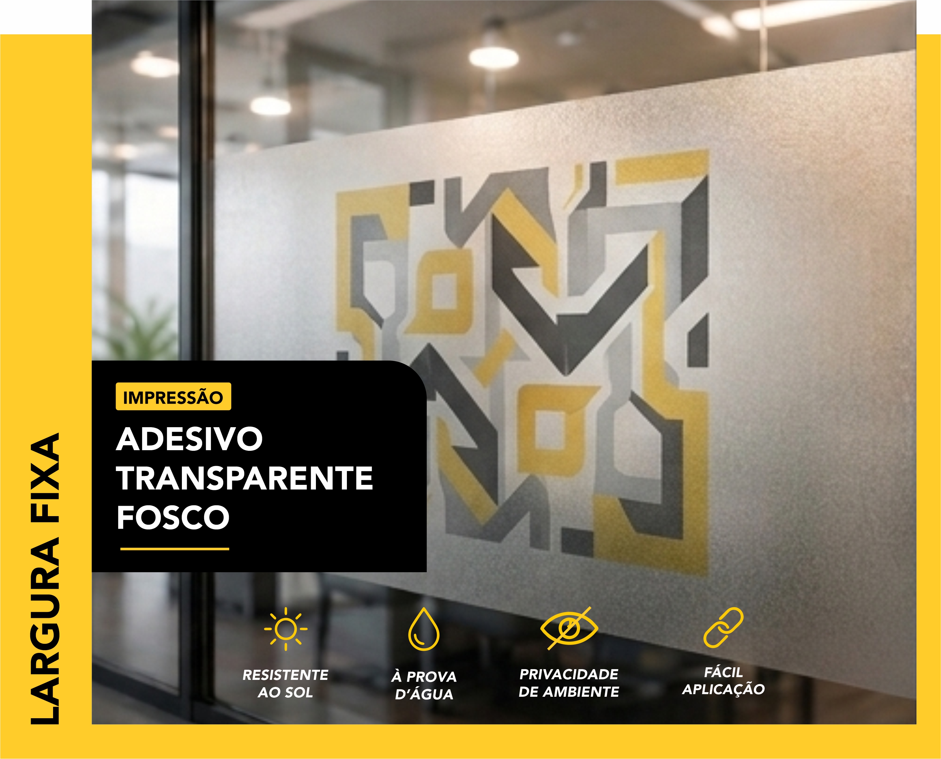 BOCA FIXA - ADESIVO TRANSPARENTE FOSCO