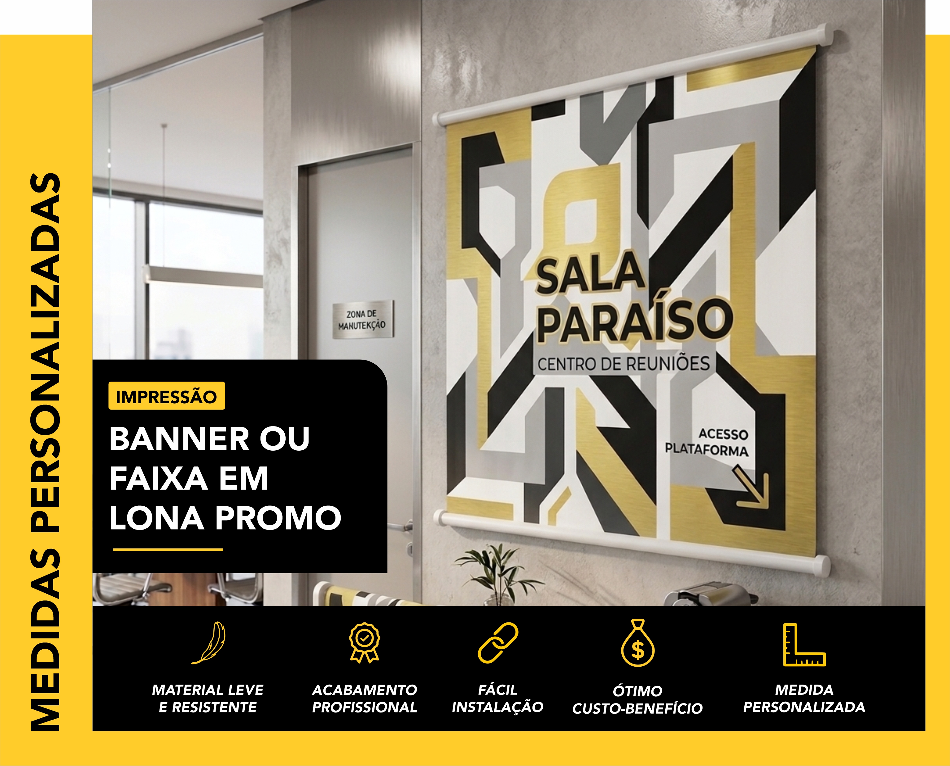 BANNER OU FAIXA EM LONA PROMOCIONAL