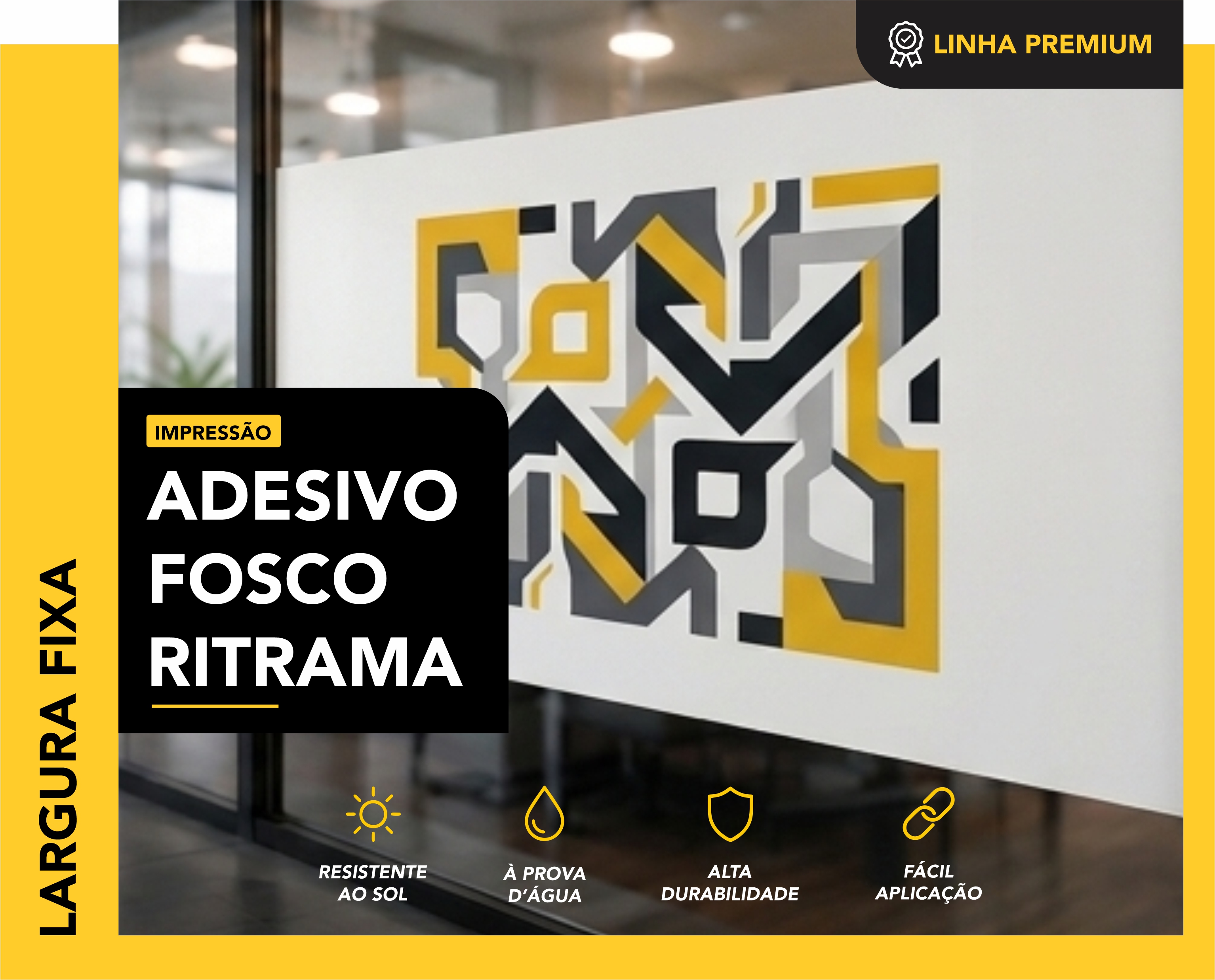 BOCA FIXA - ADESIVO BRANCO FOSCO - RITRAMA