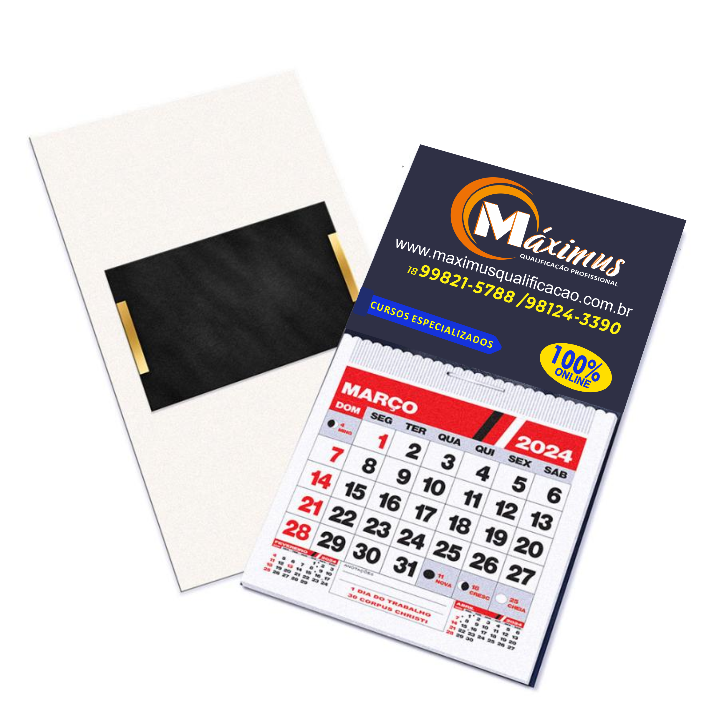 CALENDÁRIO DE GELADEIRA COM IMÃ