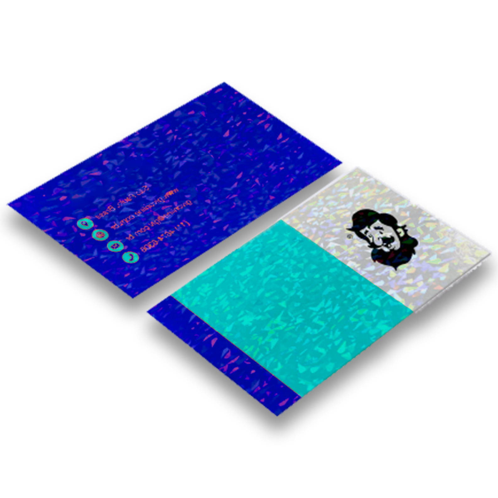 Cartão de visita 275g Laminação Holográfica