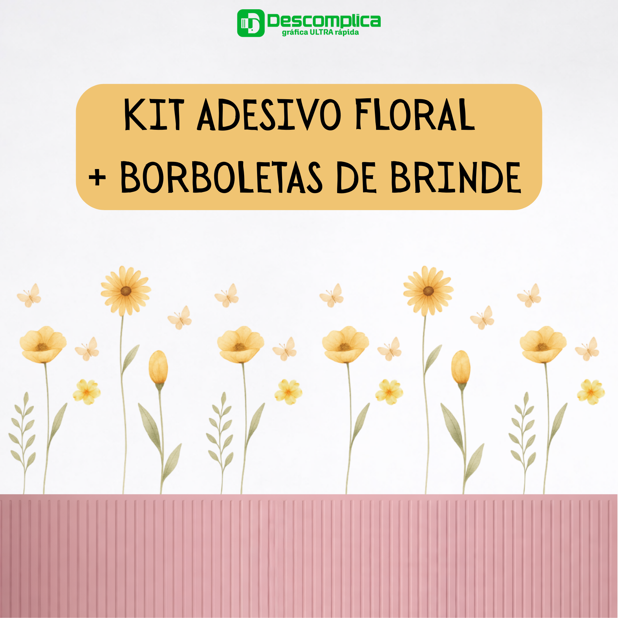 Adesivos de Flores Decorativas – Decoração de Parede
