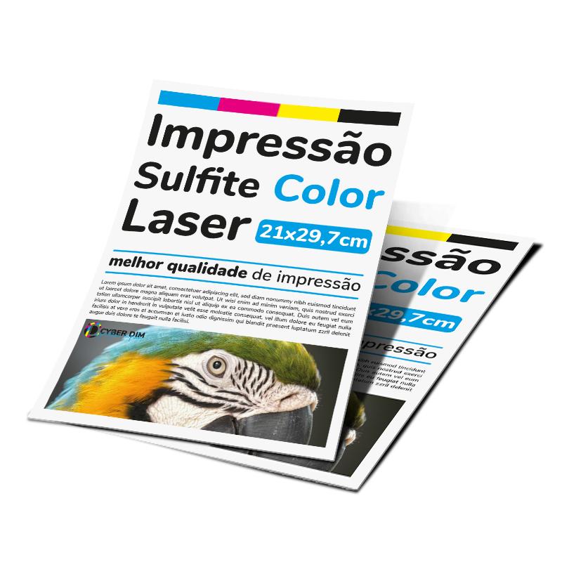 Impressão A4 Sulfite Colorida