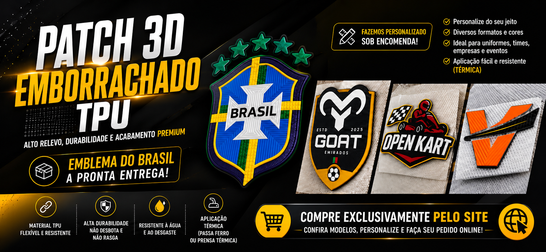 PACTH 3D EMBORRACHADO