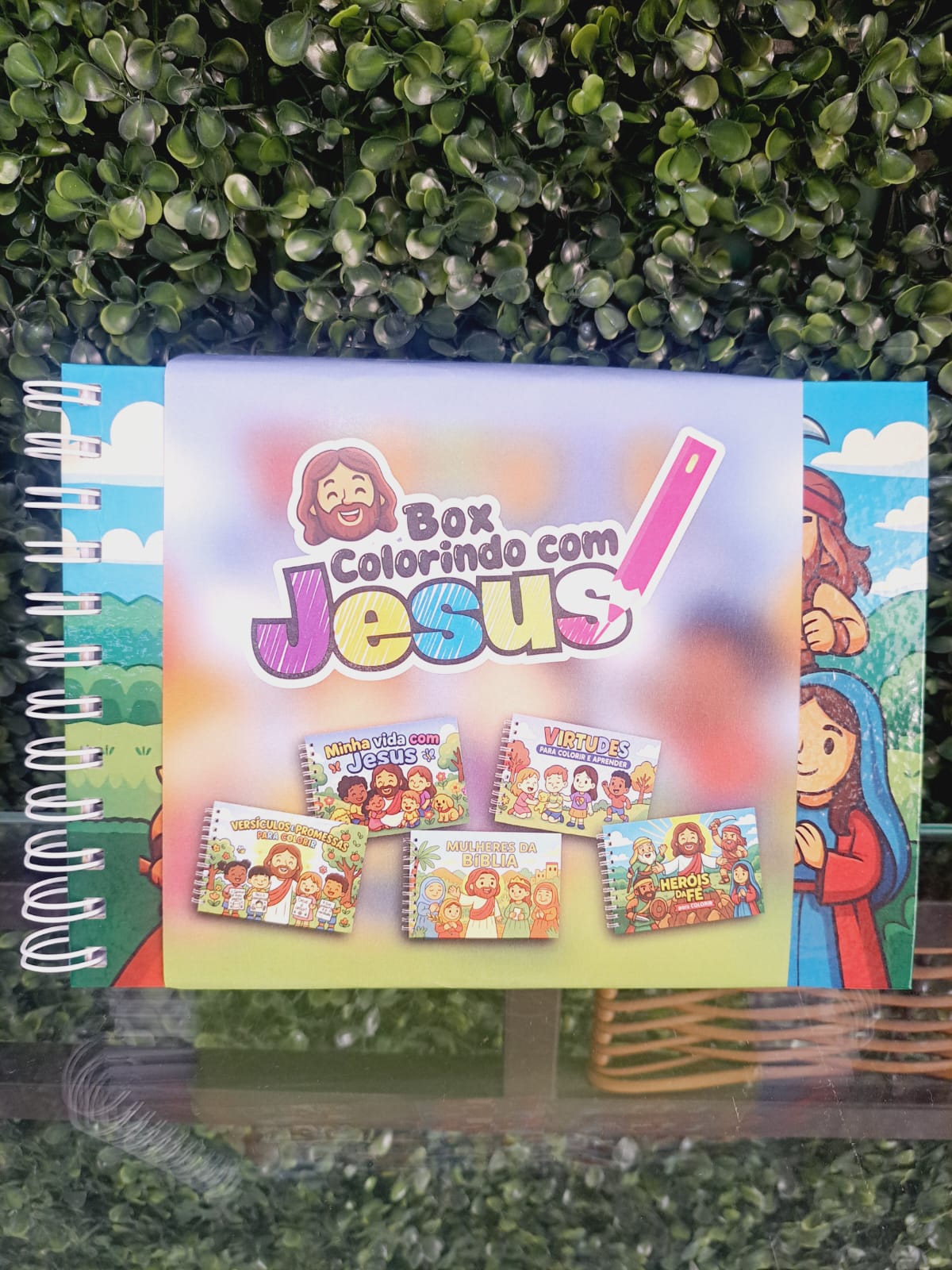 Box colorindo com Jesus - 5 cadernos para colorir