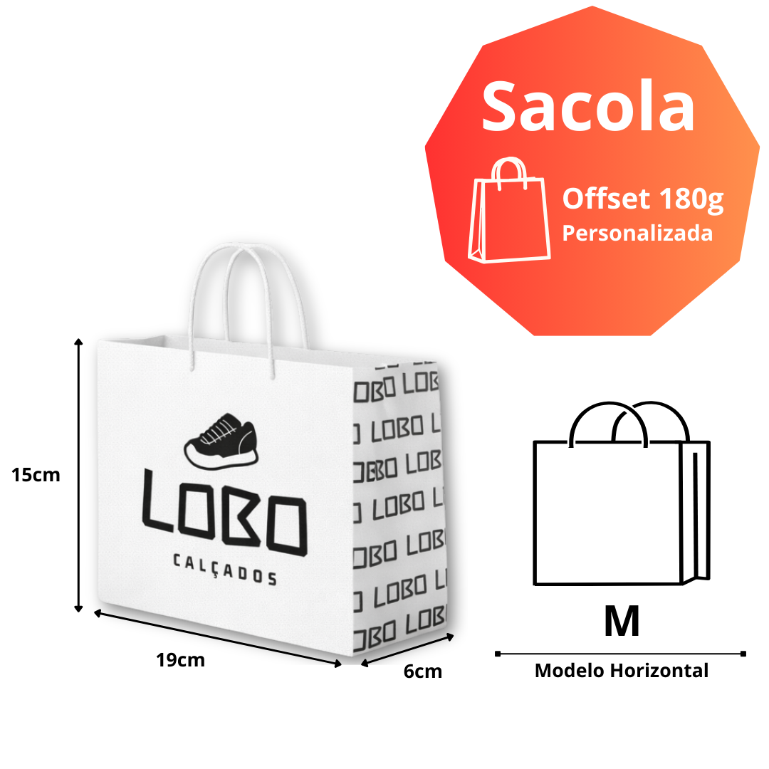 Sacola de Papel (Horizontal) - M