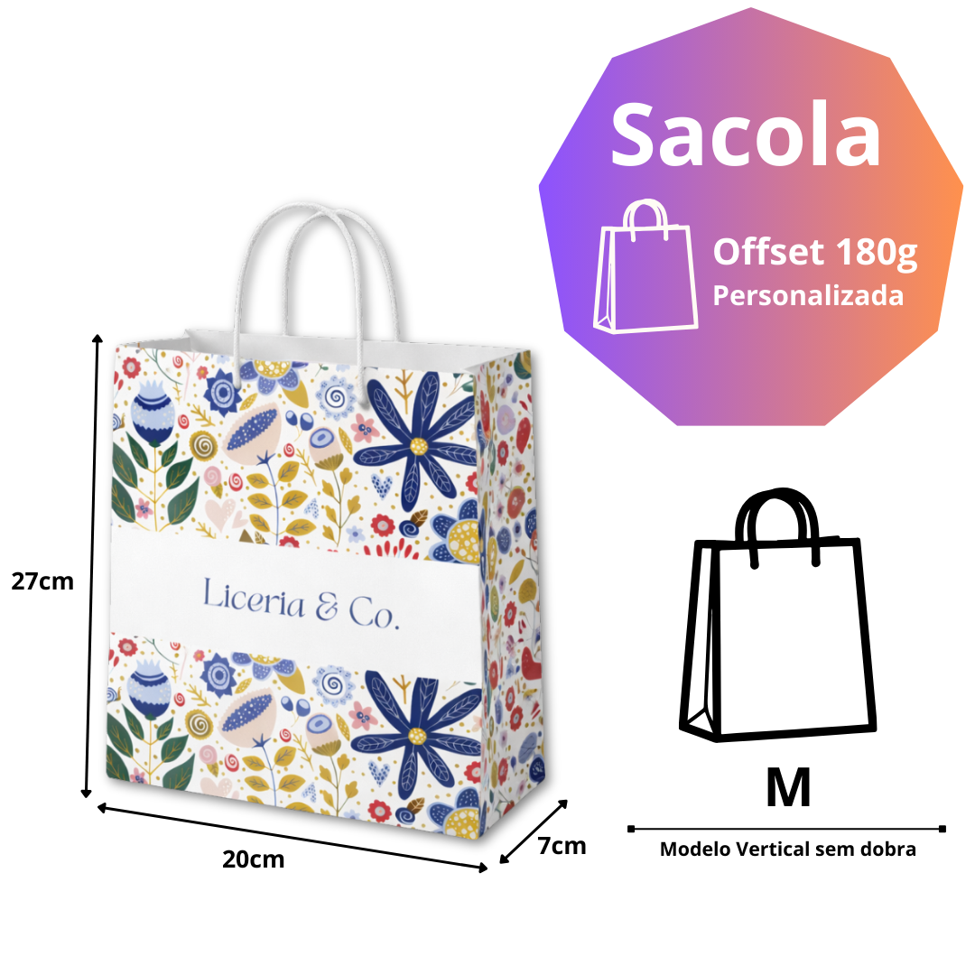Sacola de Papel (Vertical) - M