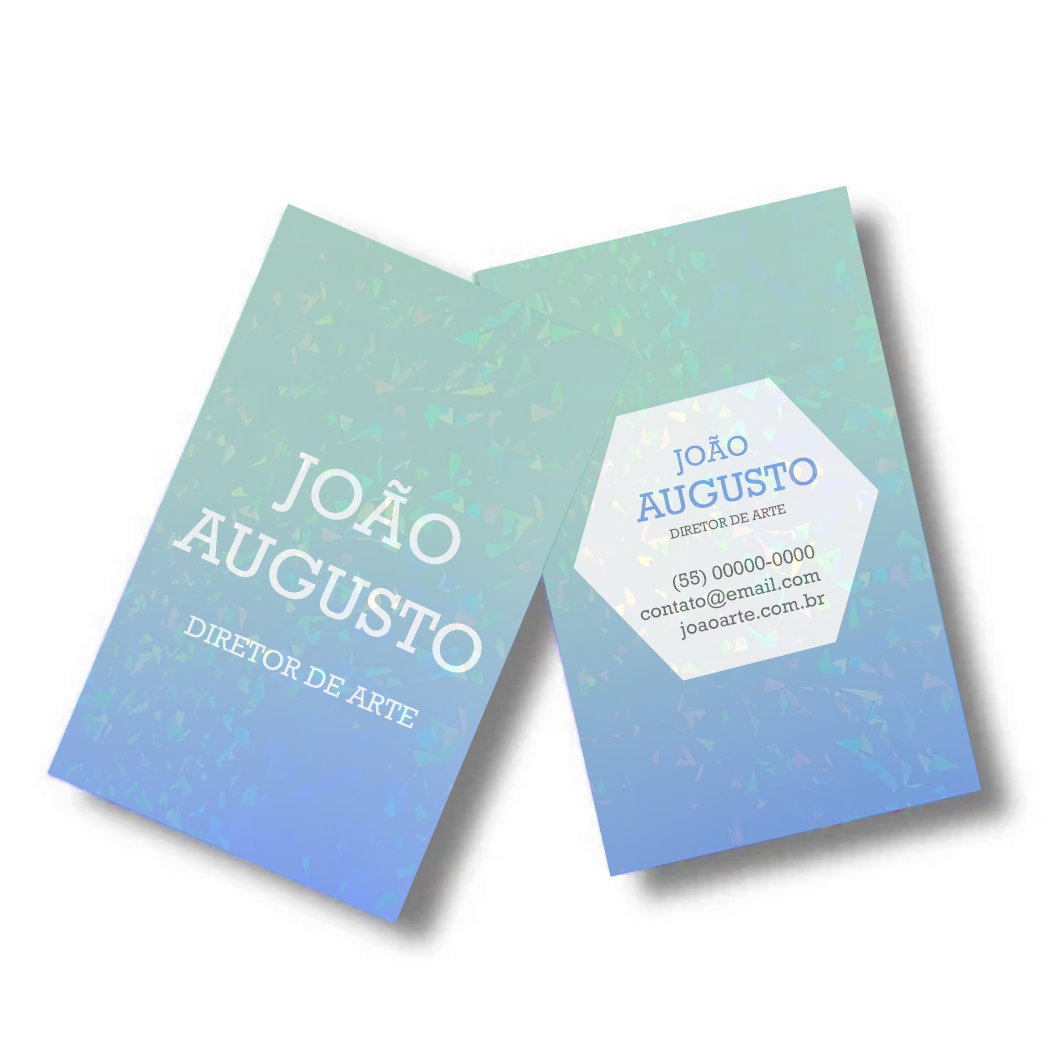 Cartão de Visita Laminação Holográfica