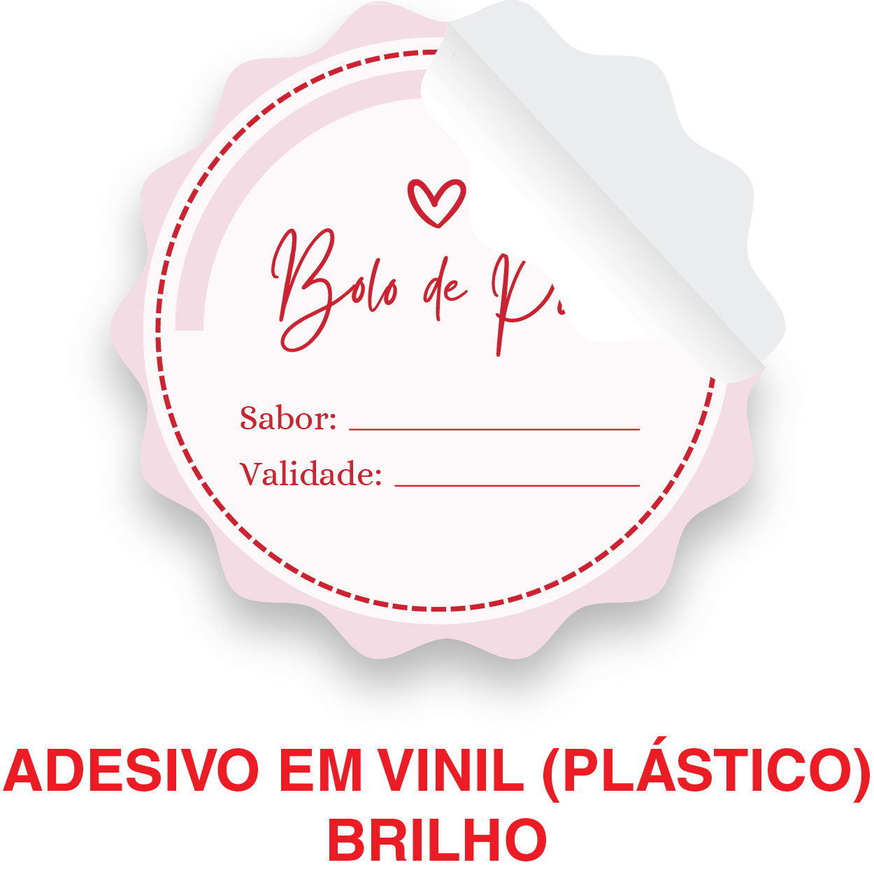 Adesivo Impresso em Vinil Branco Brilho + corte especial