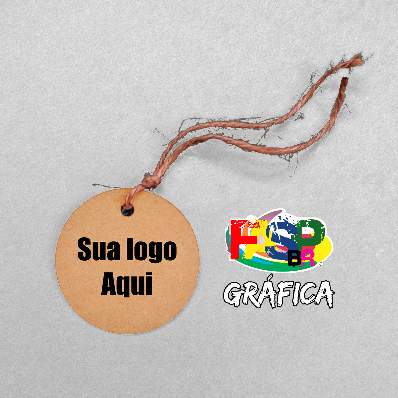 Tag Kraft personalizada