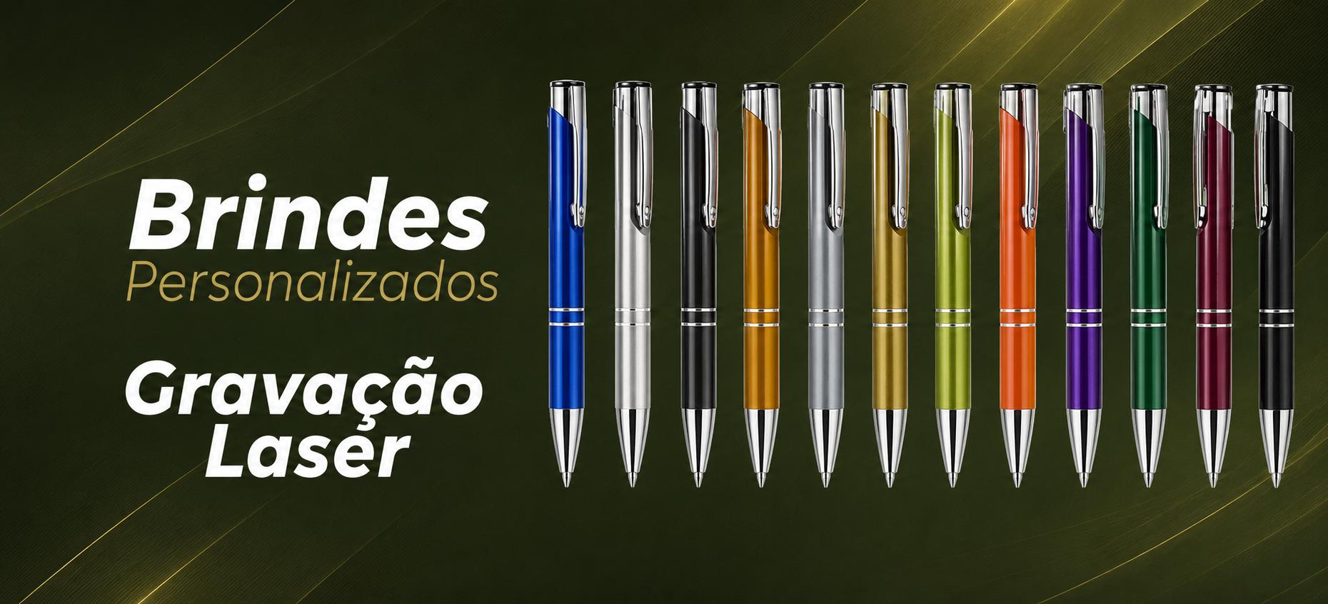 Canetas personalizadas com nome ou logo