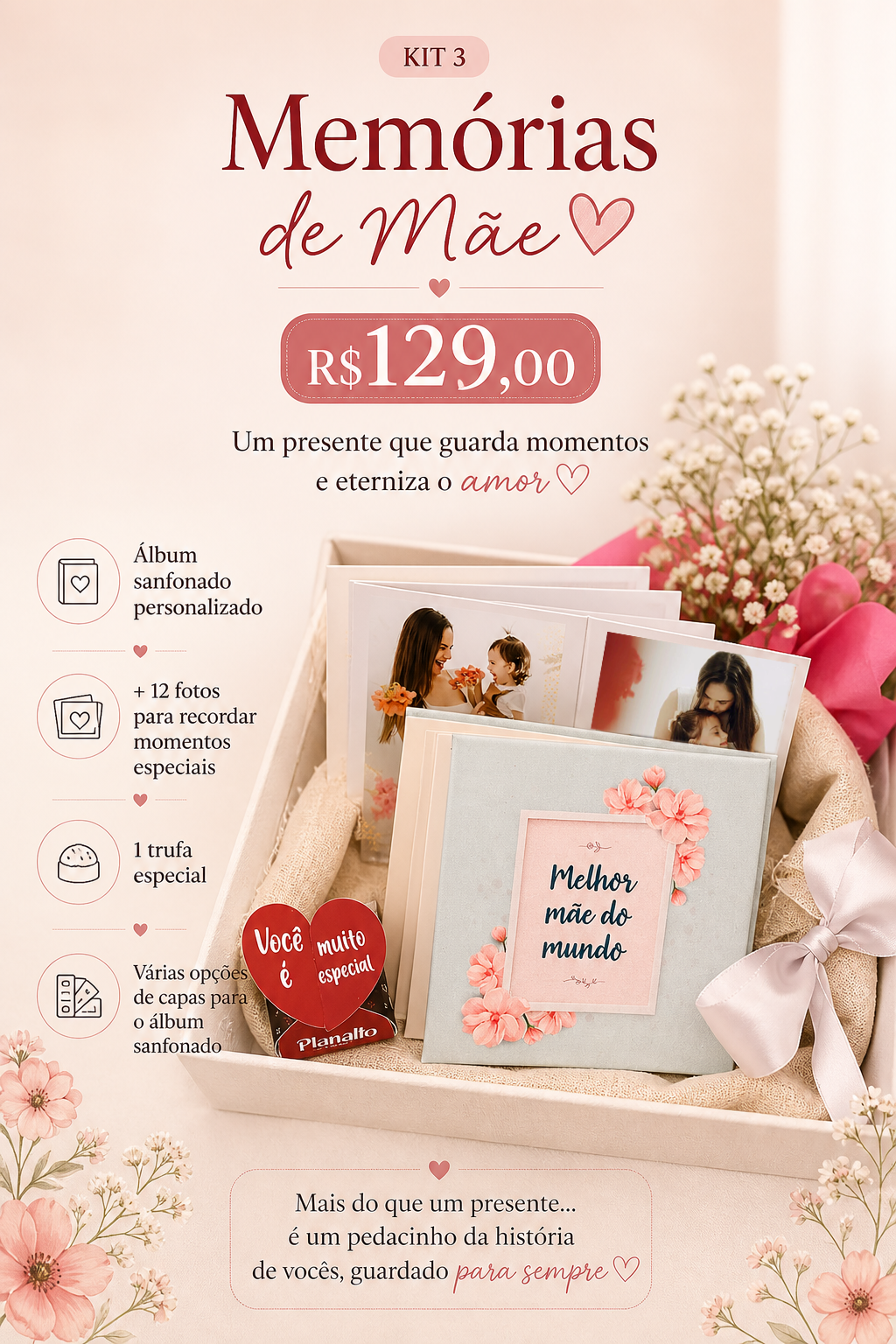 KIT 3- MEMÓRIAS DE MÃE