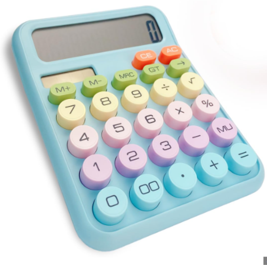 CALCULADORA COLORIDA CM-K12 TELA GRANDE