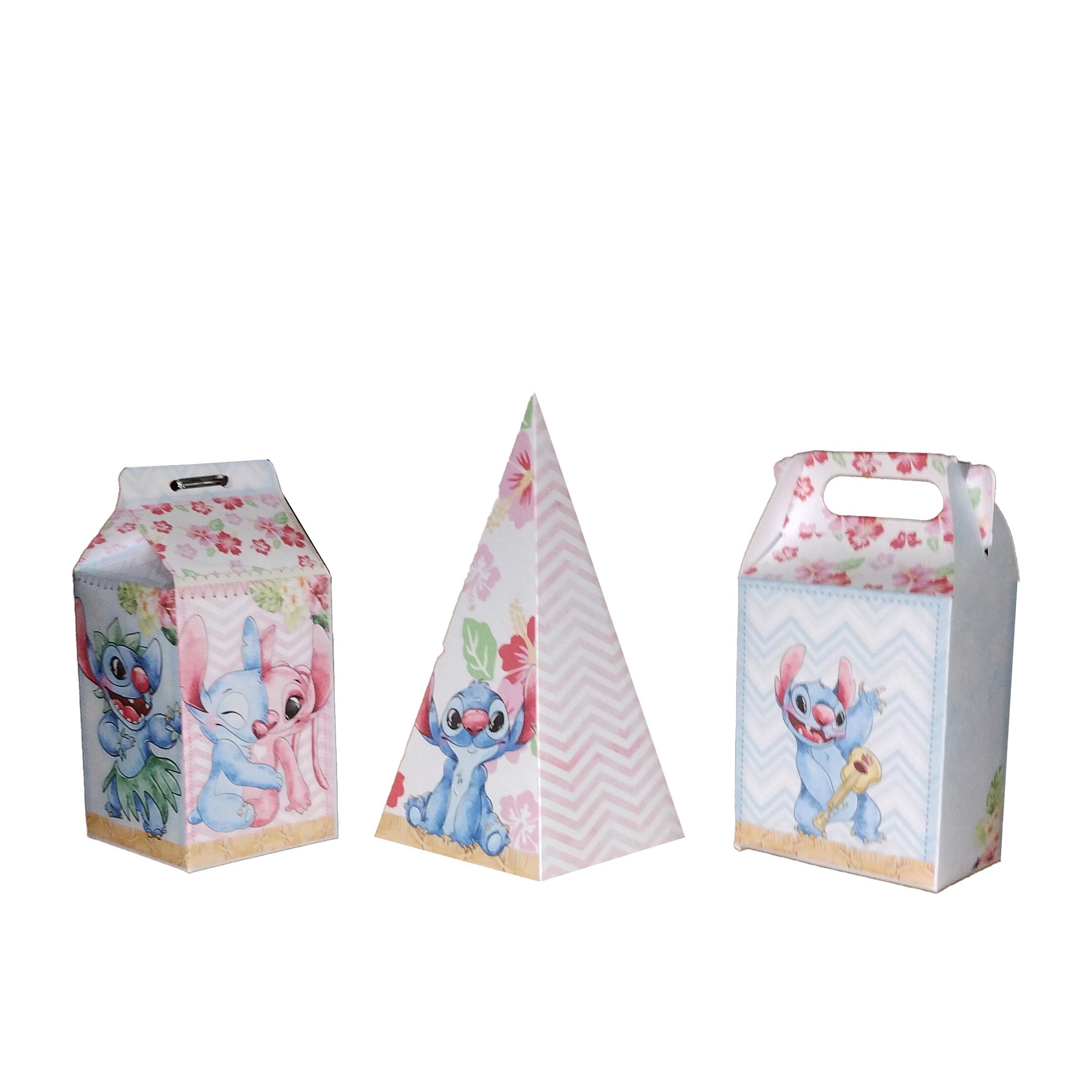 Stitch e Angel Caixinhas Personalizadas