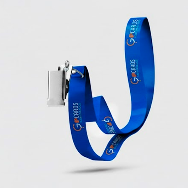 Cordão Para Crachá Personalizado com Jacaré e Argola