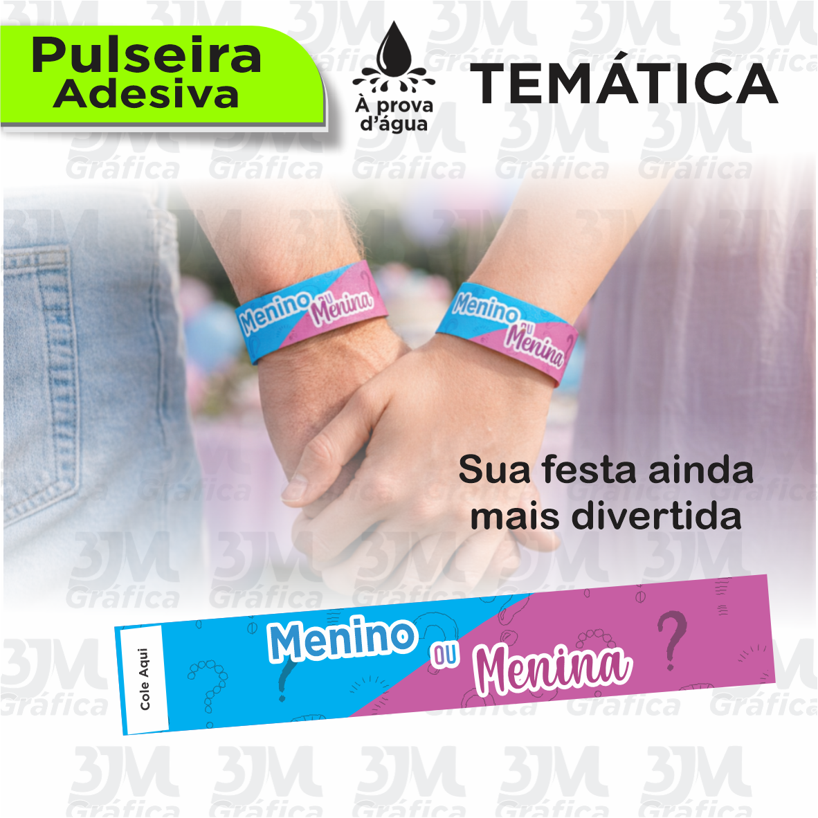 Pulseiras Adesivas - Temática