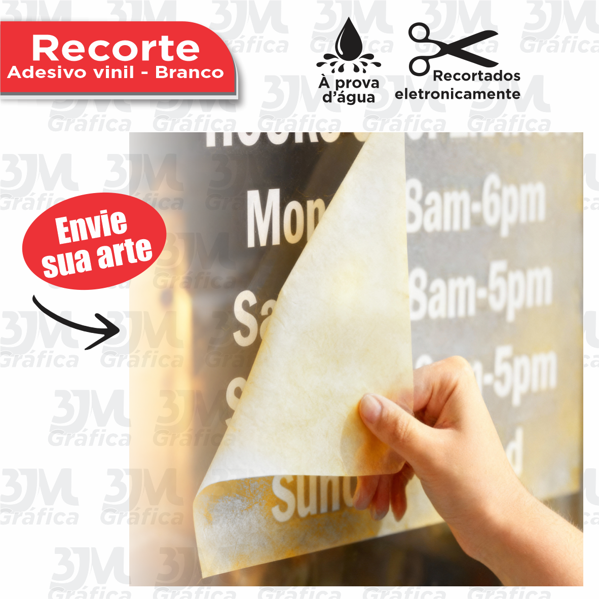 Recorte - Adesivo vinil branco