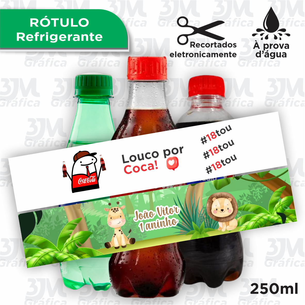 Rótulo para refrigerante - 250ml