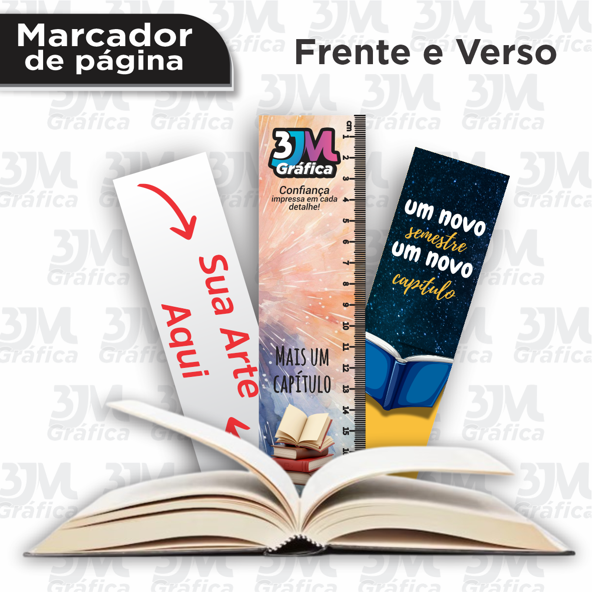 Marcador de página - FRENTE e VERSO