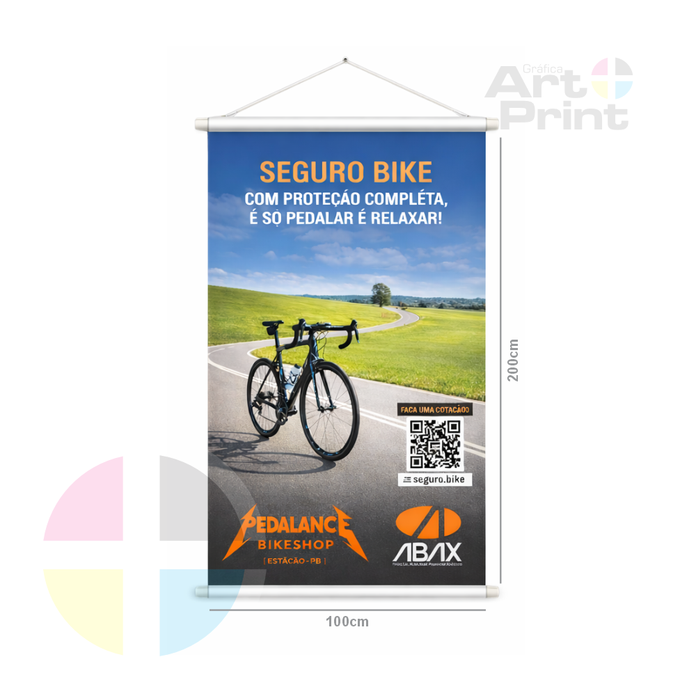 BANNER TAMANHO 2,00X1.00M