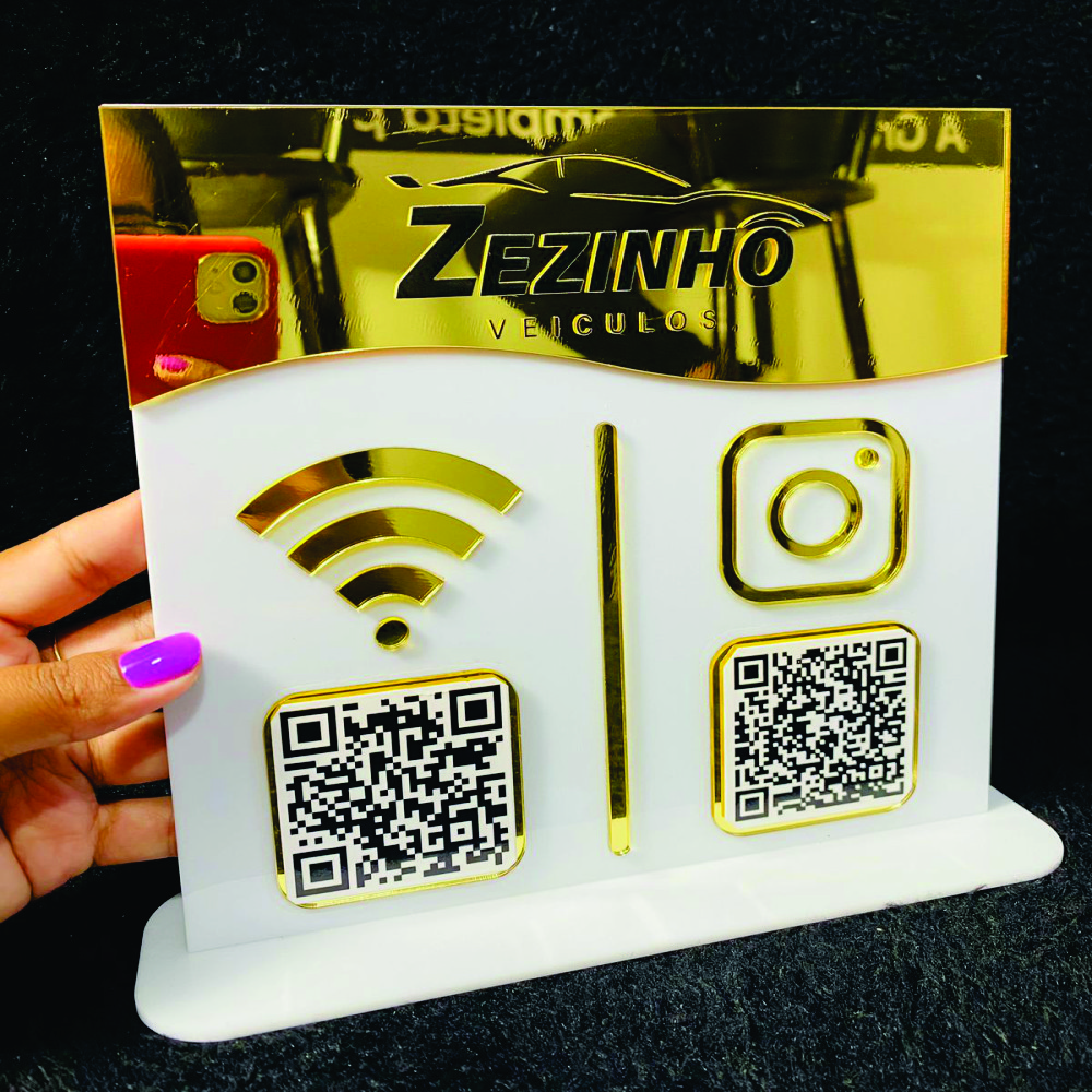 PLACA DISPLAY 2 QR CODE