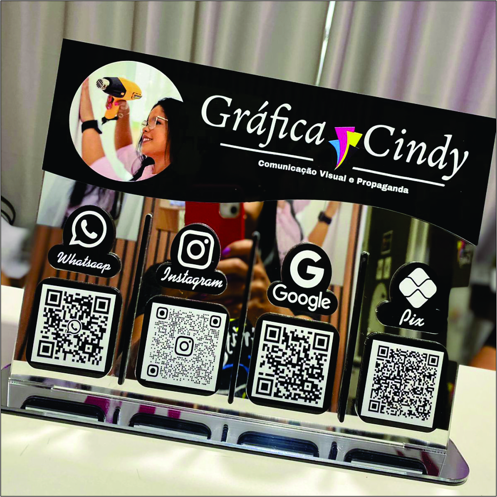 PLACA DISPLAY 3 E 4 QR CODE