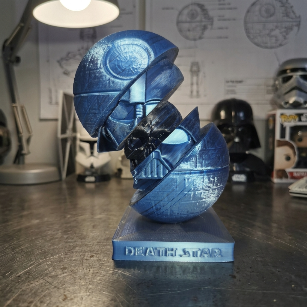 Miniatura Death Star 3D – Réplica Geek Decorativa