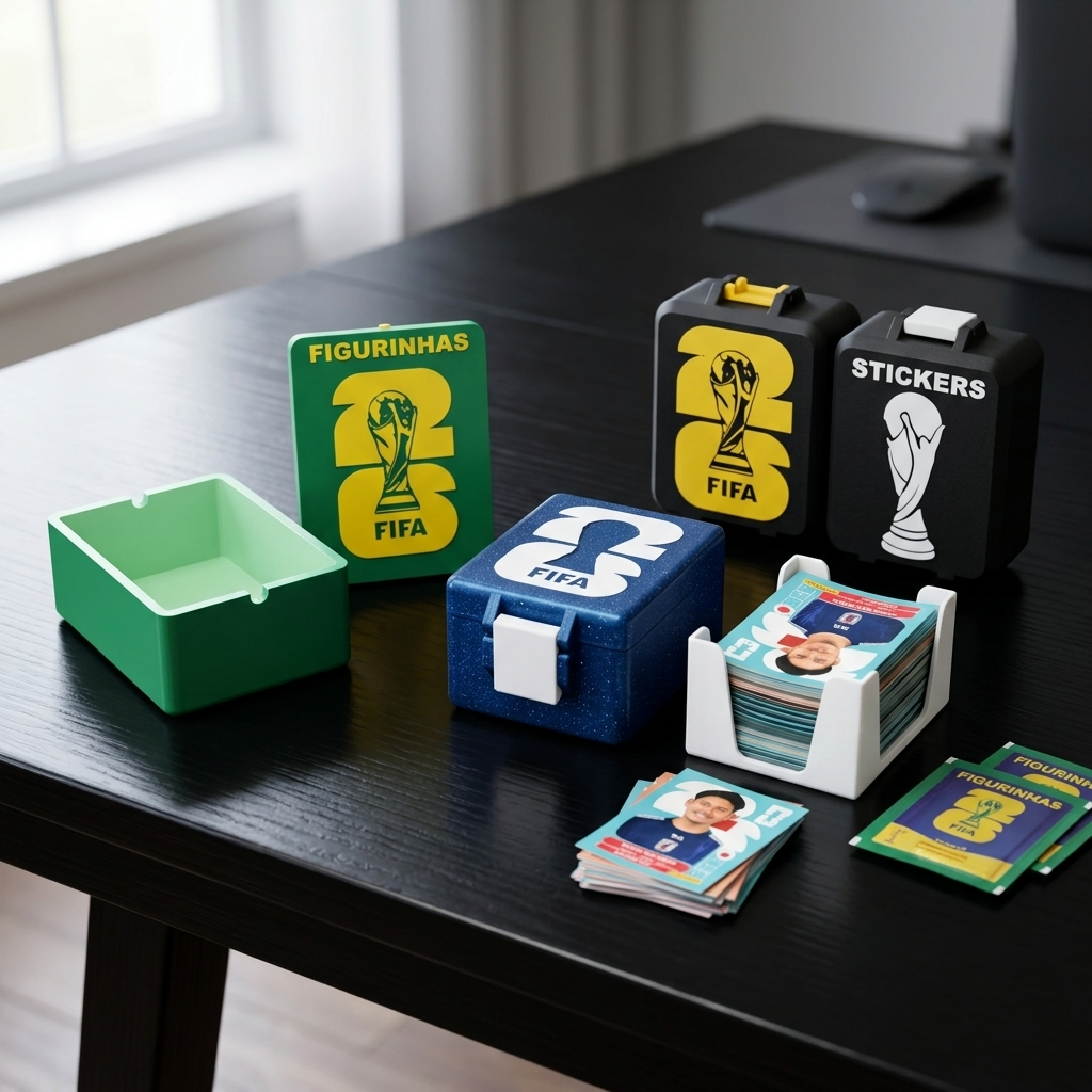 Porta Figurinha da Copa 2026 – 3D Organizador para Álbum de Figurinhas