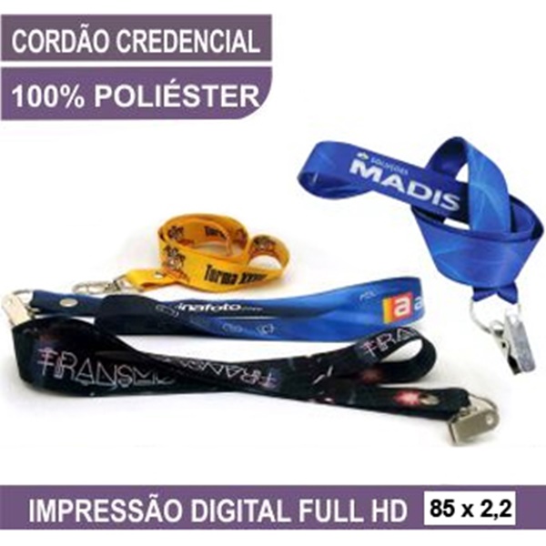 CORDÃO PARA CRACHÁ PERSONALIZADO 850x22mm