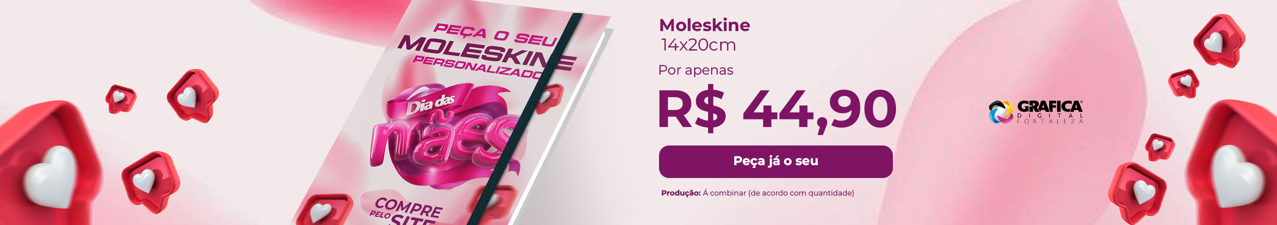 banner moleskine dia das maes