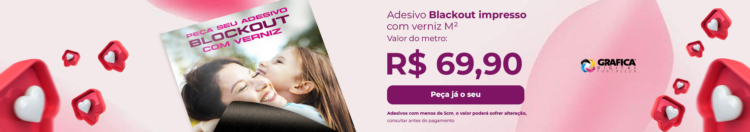 adesivo blackout com verniz m2