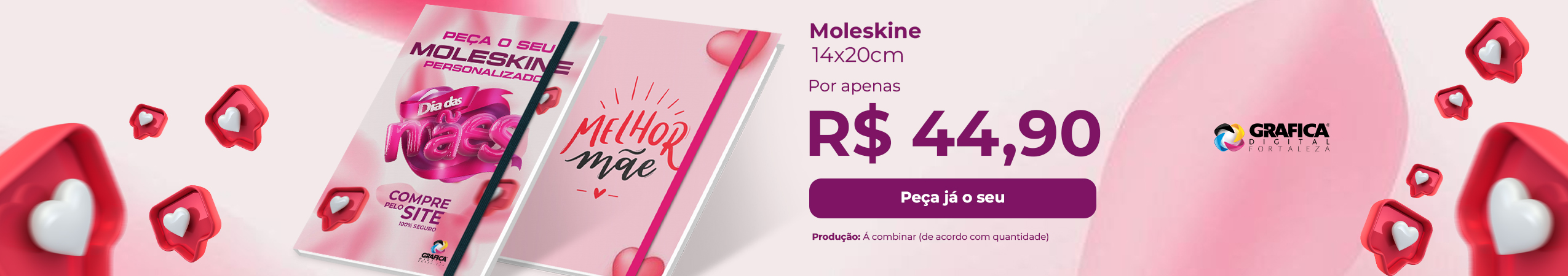 banner moleskine dia das maes