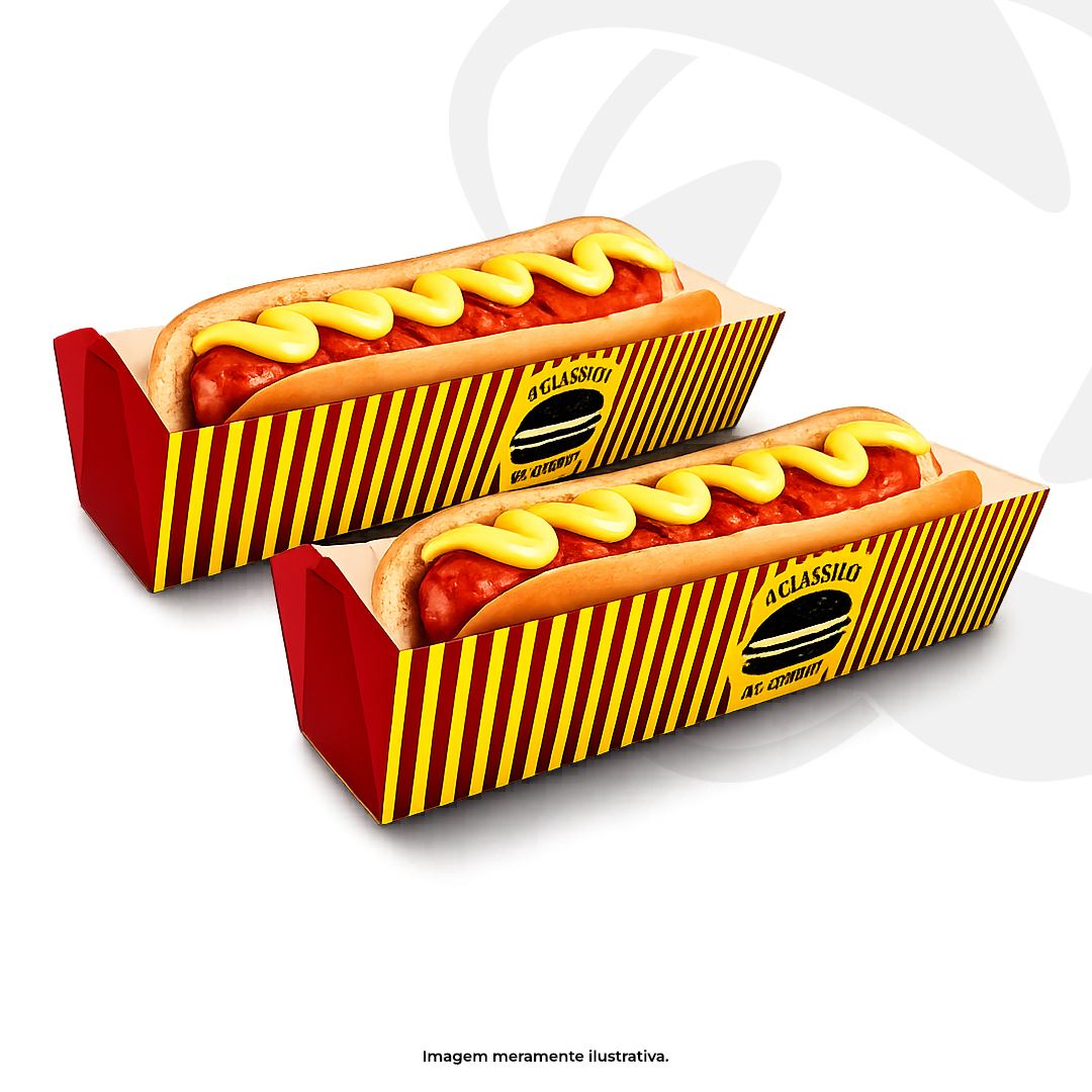 EMBALAGEM CACHORRO QUENTE - 18,5x6x4,4