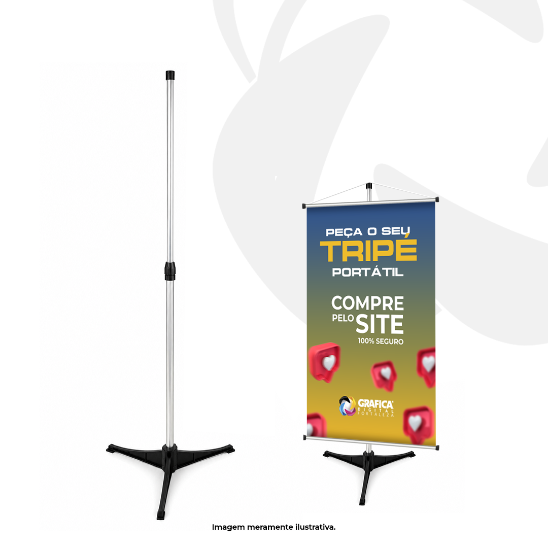 PORTA BANNER – TRIPÉ XP - Base de Plástico