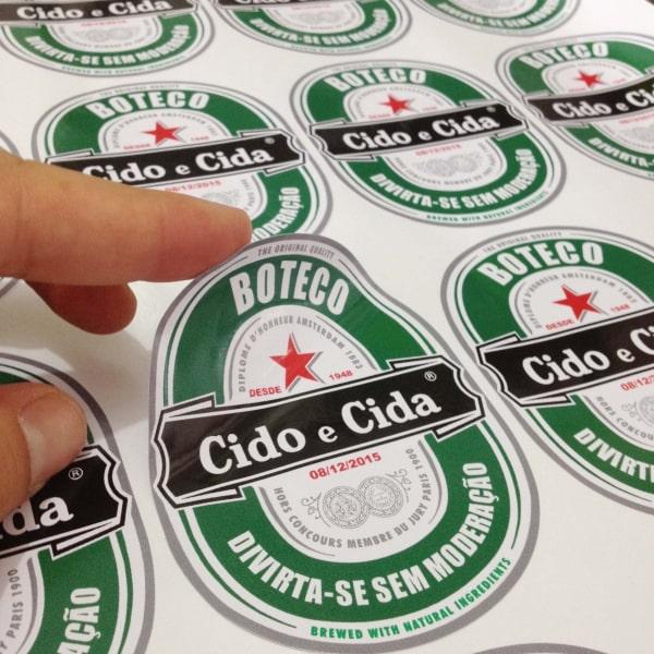 Adesivo com Recorte Personalizado 10cm