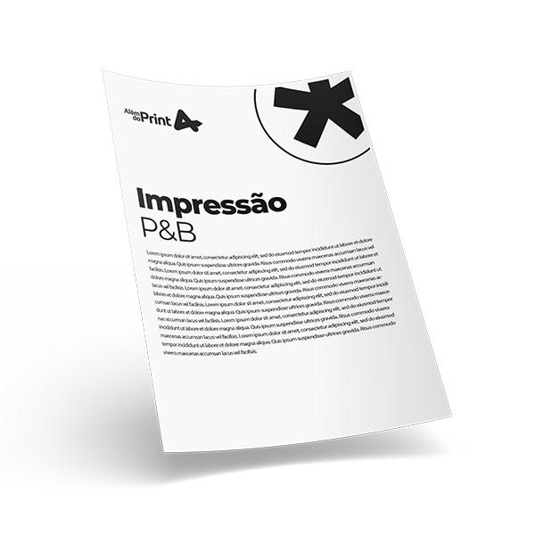 Impressão em papel  Offset 90g/m² - FRENTE