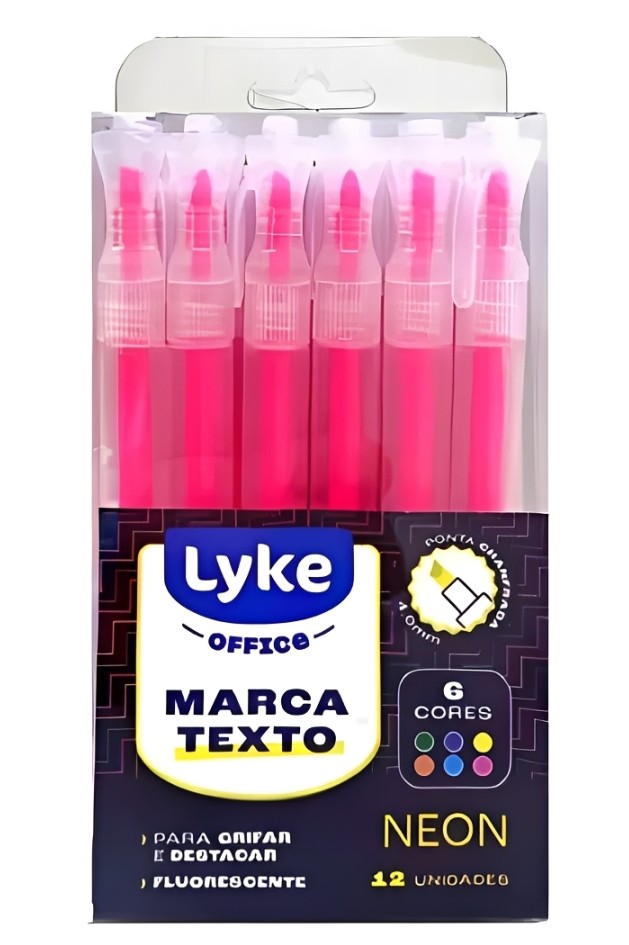 MARCA TEXTO - LIKE -  ROSA NEON - AVULSO