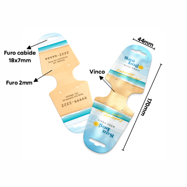 TAG BIJU DUPLO COUCHE 300G COM VERNIZ