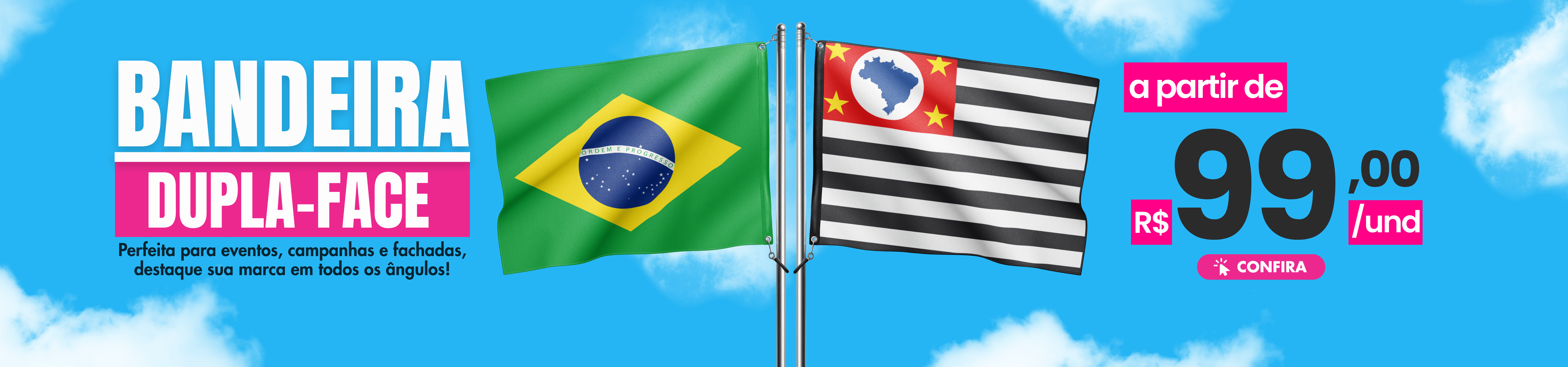 Bandeira Dupla-Face