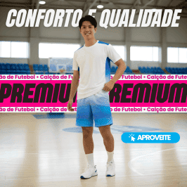 Calção premium futebol