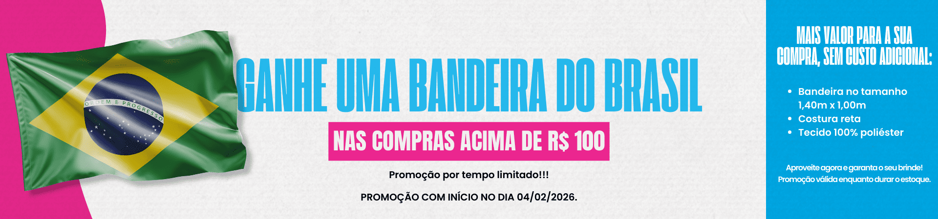 Brinde Bandeira Brasil